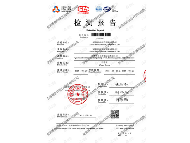 十万级净化检测报告